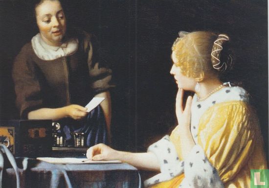 Dame Mit Dienstmagd und Brief, um 1666 - Bild 1
