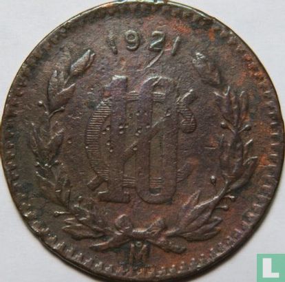 Mexique 10 centavos 1921 - Image 1