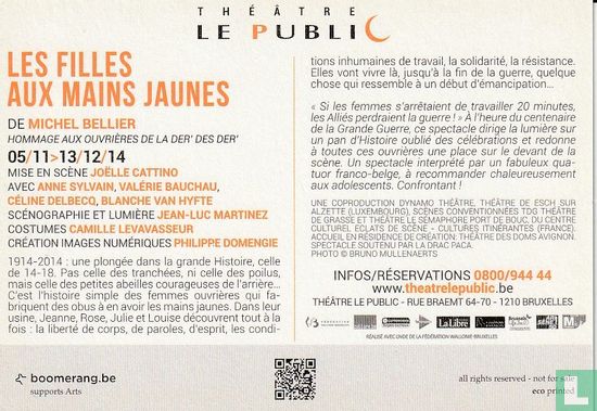 Théâtre Le Public - Les Filles Aux Mains Jaunes - Afbeelding 2