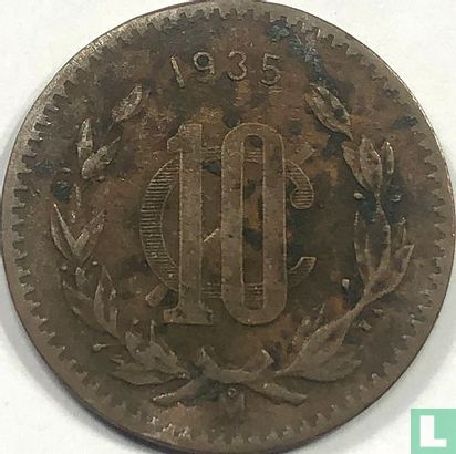 Mexique 10 centavos 1935 (type 1) - Image 1