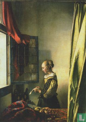 Brieflesendes Mädchen am offenen Fenster (1657-1659) - Image 1