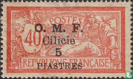 Allegory (Type Merson), with overprint