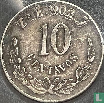 Mexique 10 centavos 1900 (Zs Z) - Image 2