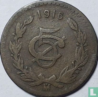 Mexico 5 centavos 1916 - Image 1