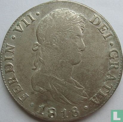 Guatemala 8 reales 1818 - Image 1