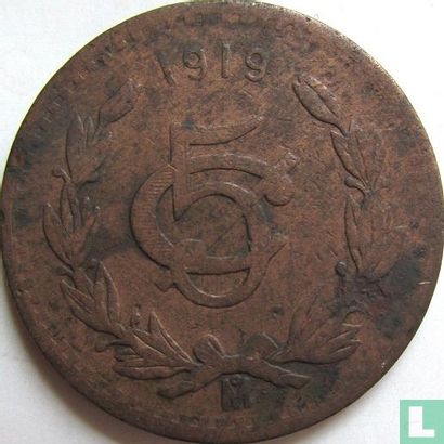 Mexico 5 centavos 1919 - Image 1