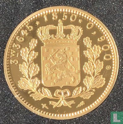 Nederland 5 gulden 1850 Replica - Afbeelding 1