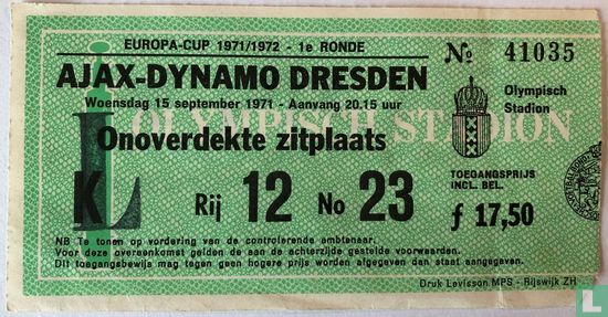 Ajax-Dynamo Dresden - Afbeelding 1