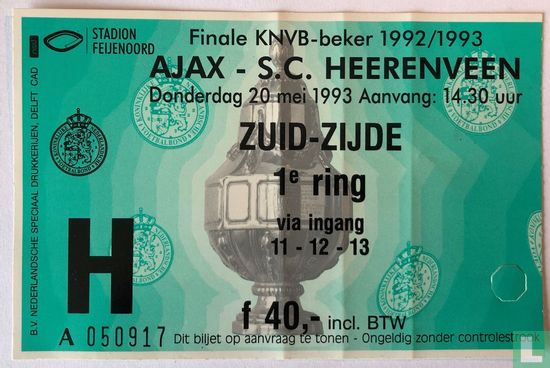 Feyenoord - Ajax (KNVB-Beker) (1993) - Stadion Feyenoord - LastDodo