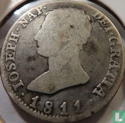 Espagne 4 reales 1811 (IOSEPH NAP - AI) - Image 1
