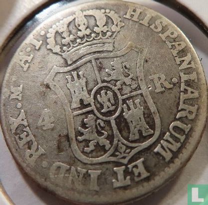 Espagne 4 reales 1811 (IOSEPH NAP - AI) - Image 2