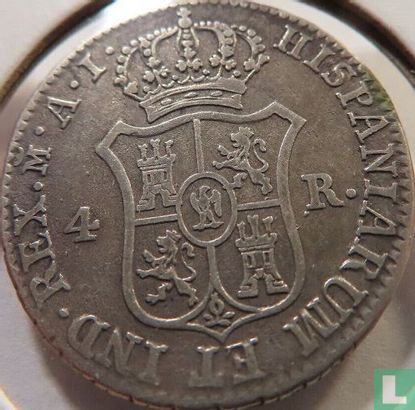 Espagne 4 reales 1812 (IOSEPH NAP - AI) - Image 2