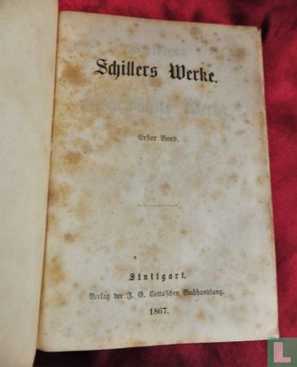 Schillers Werke - erster band - Afbeelding 3