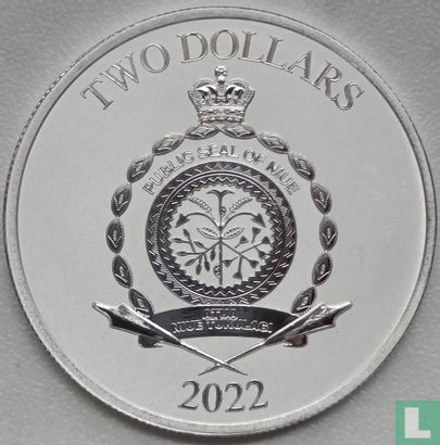Niue 2 dollars 2022 "Star Wars - IG-11" - Afbeelding 1