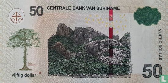 Suriname 50 Dollars - Image 2