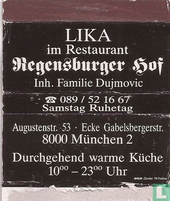 Lika im Restaurant Regensburger Hof
