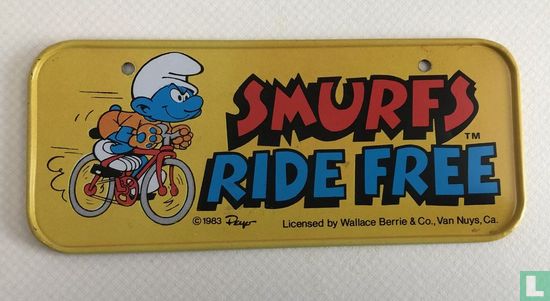 Smurf Berry Crunch Cereal Box Sign 