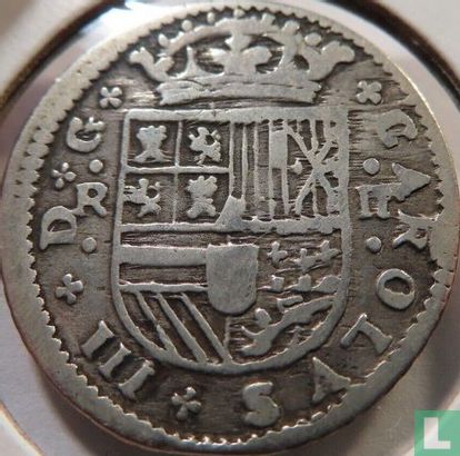 Spain 2 reales 1711 (CAROLVS III) - Image 2