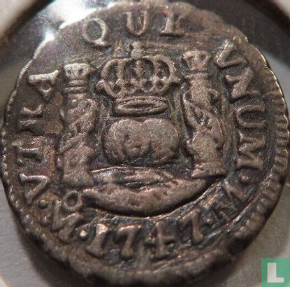 Mexico ½ real 1747 (type 1) - Image 1