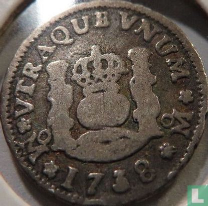Mexico ½ real 1738 - Afbeelding 1