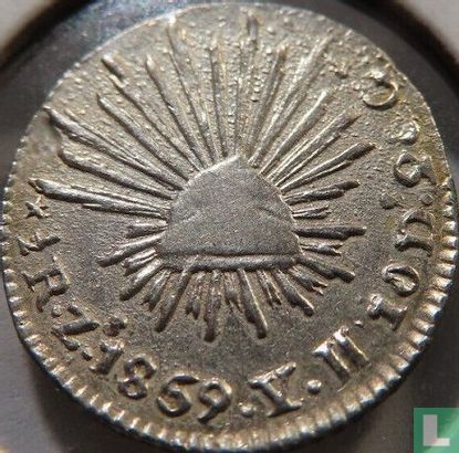 Mexiko ½ Real 1869 (Zs YH) - Bild 1