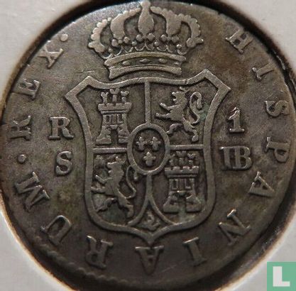 Spanje 1 real 1832 (S) - Afbeelding 2