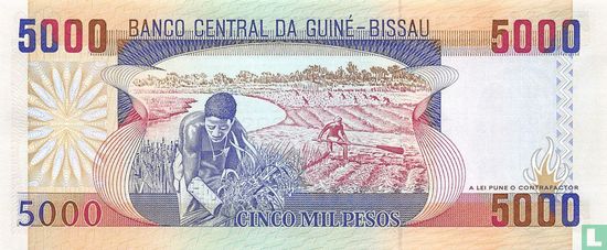 Guinée-Bissau 5000 Pesos  - Image 2