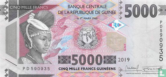 Guinée 5000 Francs - Image 1