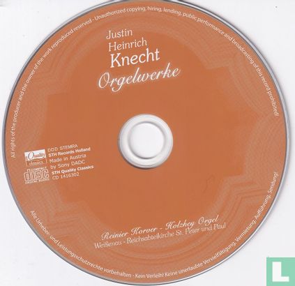 Knecht    Orgelwerke - Afbeelding 3