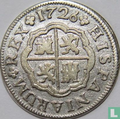 Espagne 1 real 1726 (S) - Image 1