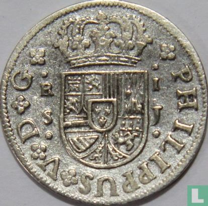 Spanje 1 real 1726 (S) - Afbeelding 2