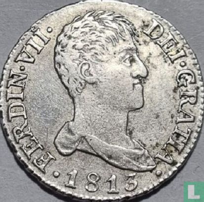 Espagne 2 reales 1813 (FERDIN VII - M IG) - Image 1