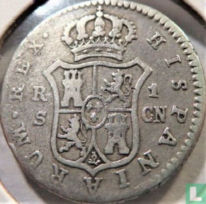 Spanje 1 real 1793 (S) - Afbeelding 2