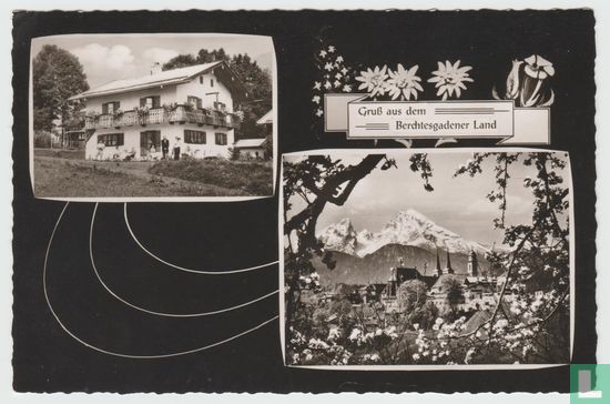 Haus Baumann Berchtesgadener Land Bayern Ansichtskarten Bavaria 1962 Postcard - Image 1