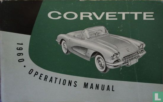 Corvette 1960 operations manual - Image 1