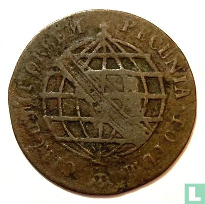 Brazil 10 réis 1809 (countermark on 5 réis 1781) - Image 2