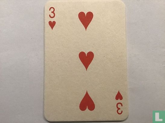 Amstel kaartspel harten Drie - Image 1