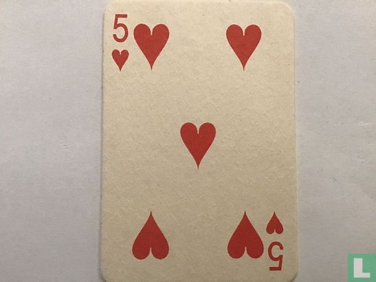 Amstel kaartspel harten Vijf - Image 1