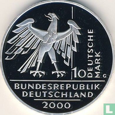 Allemagne 10 mark 2000 (BE - G) "10th anniversary of the German reunification" - Image 1