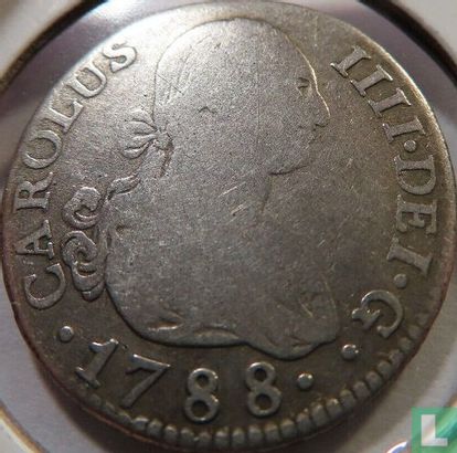 Spain 2 reales 1788 (M - type 2) - Image 1