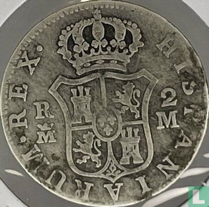 Espagne 2 reales 1788 (M - type 1 - M) - Image 2