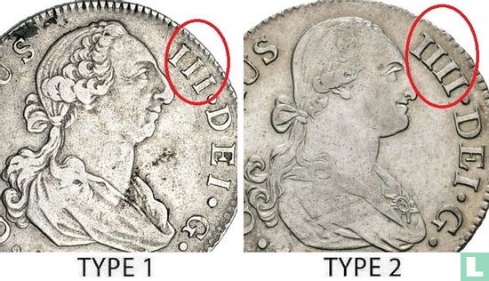 Espagne 2 reales 1788 (M - type 1 - M) - Image 3