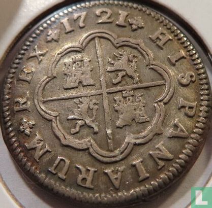 Espagne 2 reales 1721 (S) - Image 1