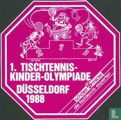 1.Tischtennis Kinder-olympiade Düsseldorf 1988