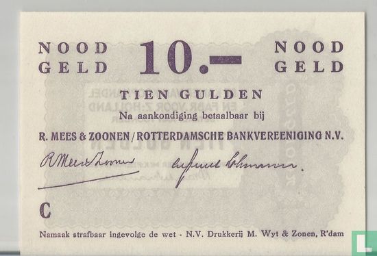 10 gulden 1944 Rotterdam, Kamer van Koophandel WO-II (Niet ontwaard) PL843.3 - Afbeelding 2