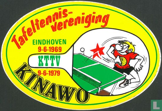 Tafeltennisvereniging Eindhoven 9-6-1969 9-6-1979 Kinawo