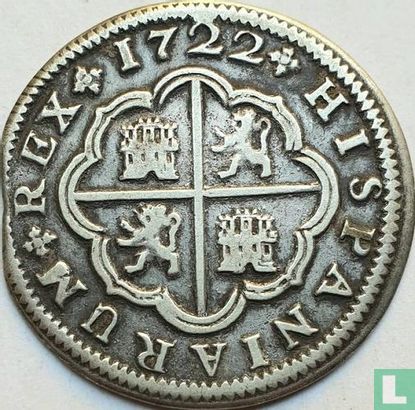 Espagne 2 reales 1722 (S) - Image 1