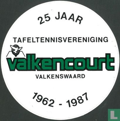 25 jaar tafeltennisvereniging Valkencourt Valkenswaard 1962-1987