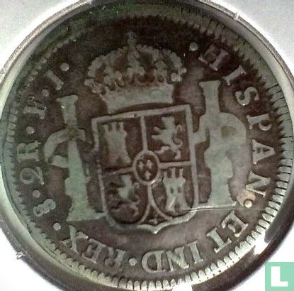 Chile 2 reales 1813 - Image 2