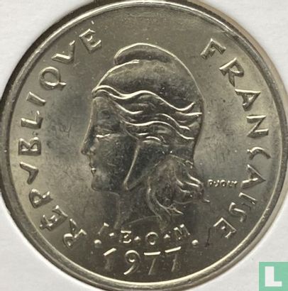 Nieuwe Hebriden 10 francs 1977 - Afbeelding 1